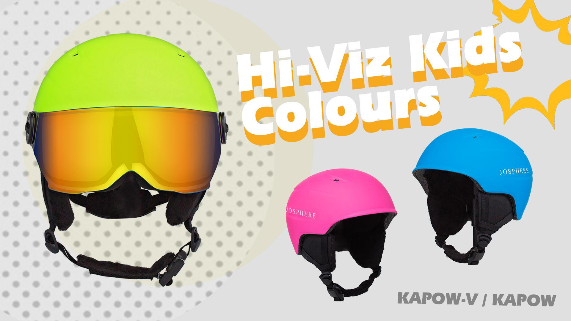 josphere kids helmet hi-viz kids colours